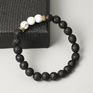 Volcanic Stone Stretch Bracelet